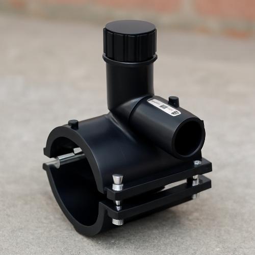 Хомут засверловочный полиэтиленовый 75х50 PE 100 ГОСТ 18599-2001